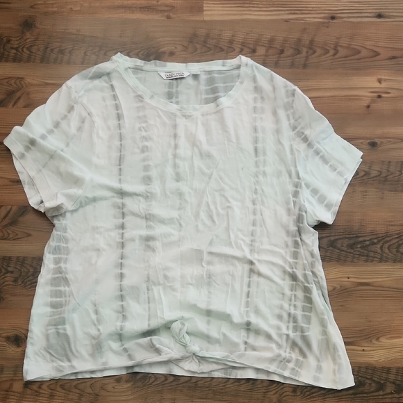 Earth Yoga Tops - ♻️Earth Yoga Tie Front Tie‎ Dye Shirt Sleeve Tee Sz XXL